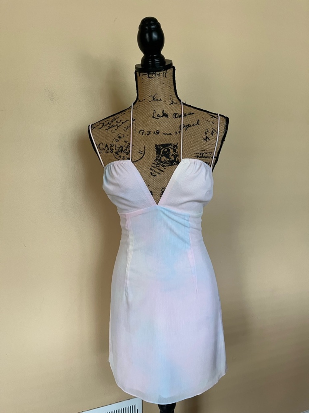 Superdown Revolve Halter Thin Straps Mini Dress